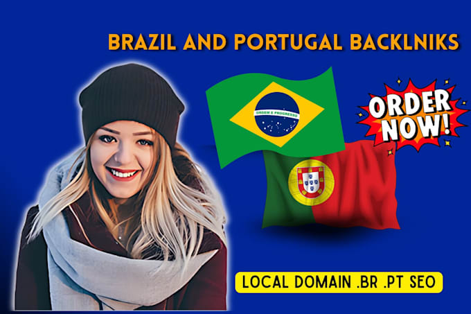 Gig Preview - Do high da brazil portugal SEO backlink portuguese link building br pt domain