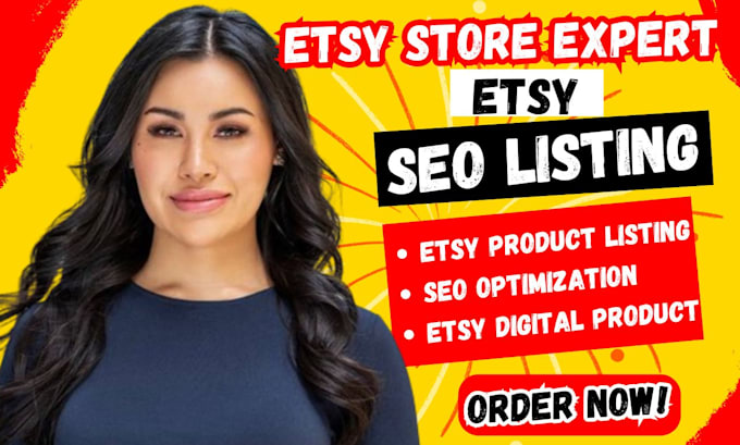 Gig Preview - Optimize etsy seo listing etsy product description and etsy product listing