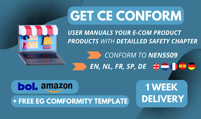 Gig Preview - Write and design a ce compliant user manual in 5 languages