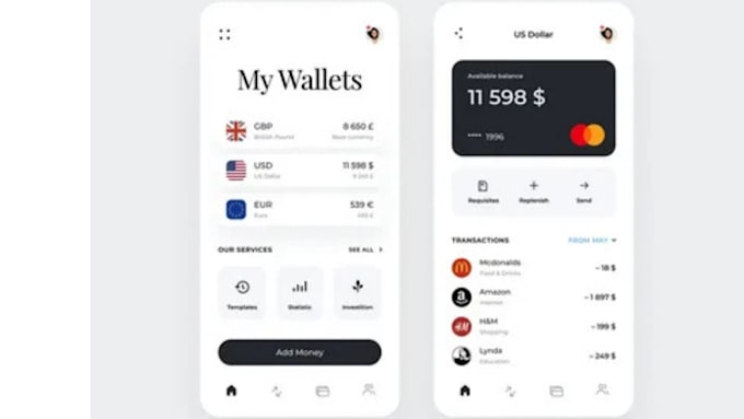 Gig Preview - Develop virtual bank app, p2p payment app, wallet app, bank app, fintech app