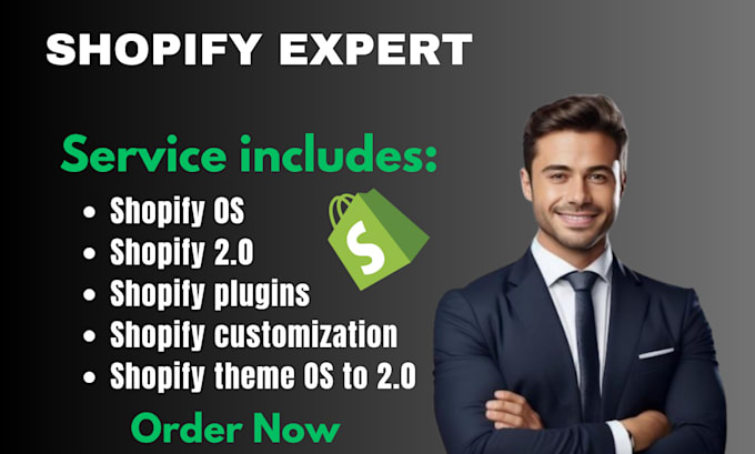 Gig Preview - Upgrade shopify theme to os 20, install shopify plugins, shopify customization