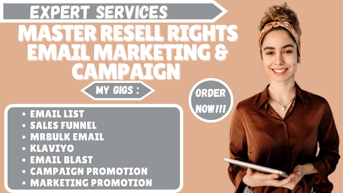 Gig Preview - Promote master resell right courses with email marketing, campaign, sales funnel