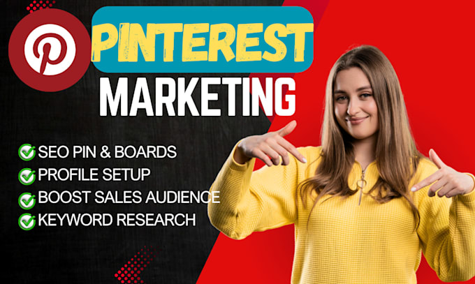 Gig Preview - Be pinterest marketing manager for your business