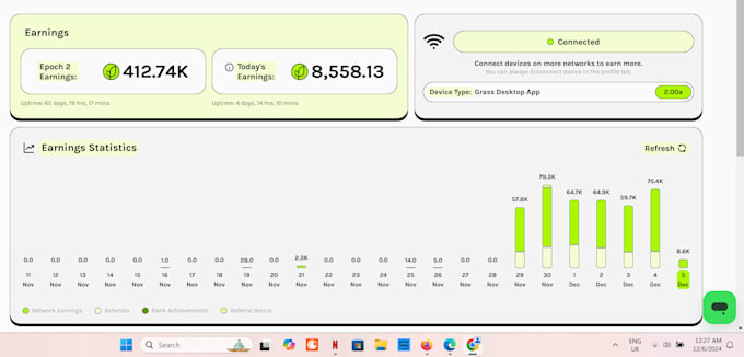 Gig Preview - Create bot for getgrass com getgrass points 2x desktop app python bot