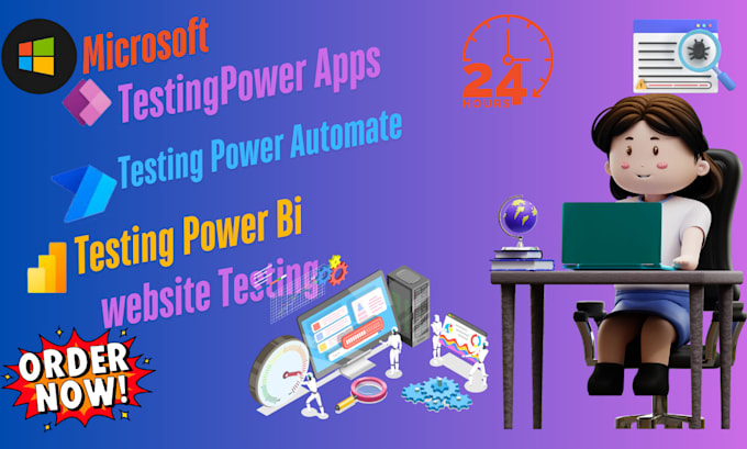 Gig Preview - Testing microsoft  powerapps , power automate