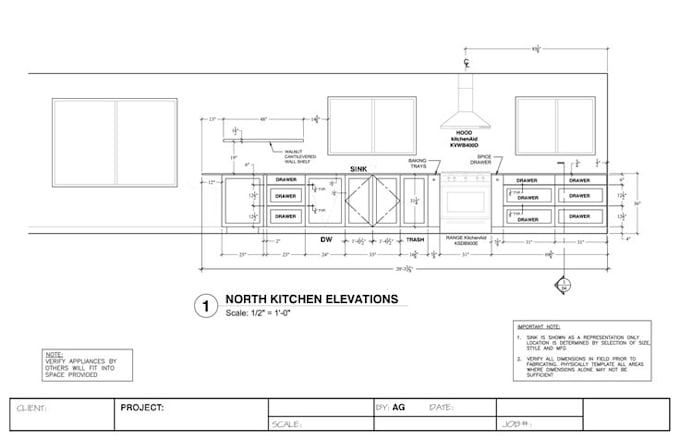 Gig Preview - Make millworks, shop drawings, kitchen cabinets, wardrobe and pantry