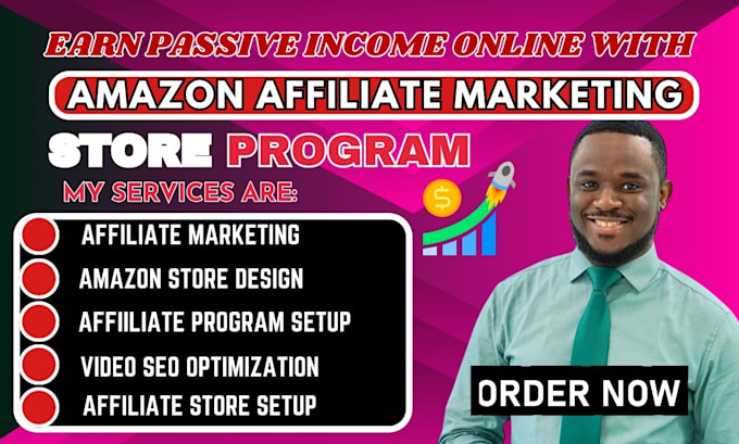 Gig Preview - Build amazon affiliate marketing store with video SEO to boost affiliate program