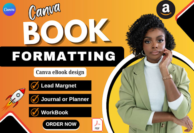 Gig Preview - Canva book interior layout design, kindle and paperback cover formatting for KDP