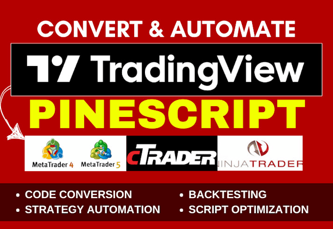 Gig Preview - Code ctrader, mt4 mt5, ninjatrader, tradingview pine script, quantower