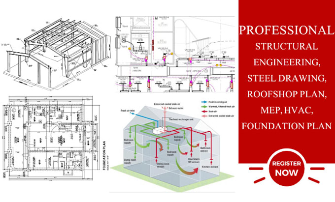 Bestseller - structural engineering, steel drawing, roofshop plan, mep, hvac, foundation plan