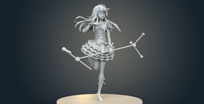 Gig Preview - Lowpoly anime girl,nsfw toy design,sfw avatar 3d modelling,figures stl 3d print