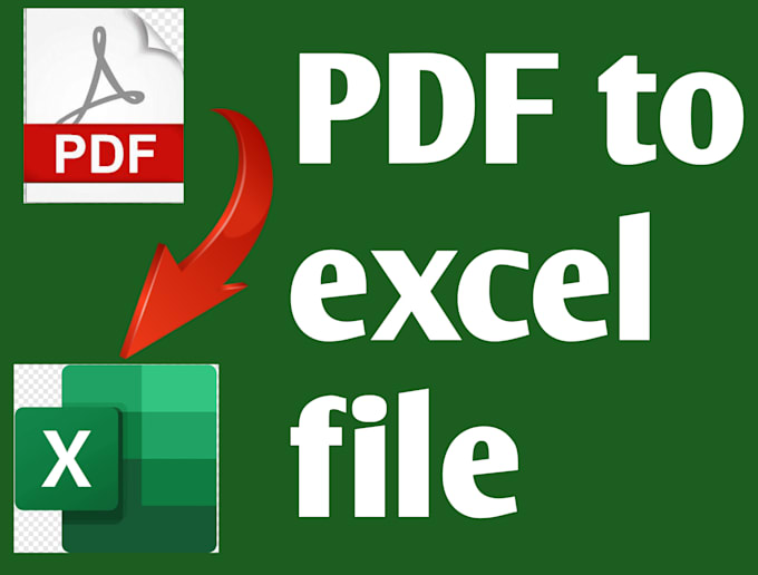 Gig Preview - Convert you PDF and images to excel file