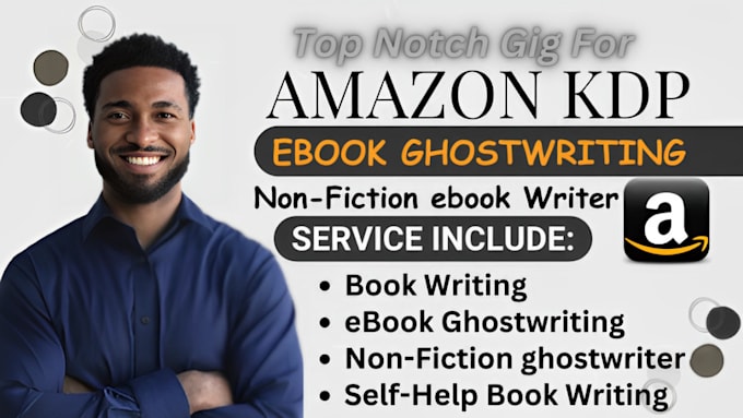 Gig Preview - Ghostwrite fiction and nonfiction book ebook ghostwriter amazon kdp book writing