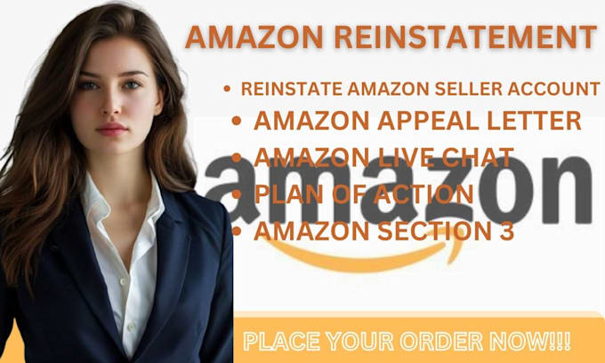 Gig Preview - Do amazon reinstatement appeal letter section 3 amazon account reactivation