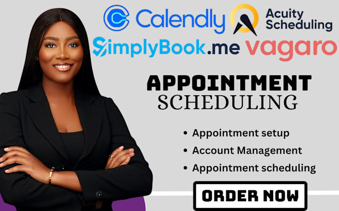 Gig Preview - Appointment, booking website, acuity scheduling, calendly, vagaro, simplybookme