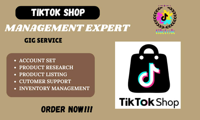 Gig Preview - Manage your tiktok shop account US tiktok shop  setup tiktok shop for UK residen