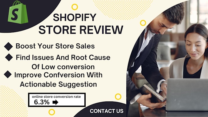 Gig Preview - Review audit and optimize your shopify dropshipping store