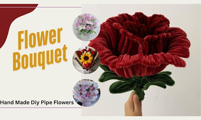 Gig Preview - Do beautiful handmade DIY pipe flowers for unique decor