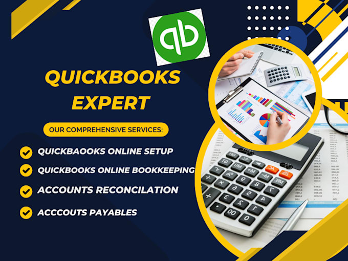 Gig Preview - Quickbooks expert setup, cleanup, reconciliation bookkeeping