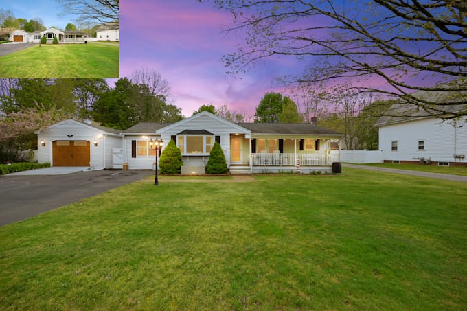 Gig Preview - Convert day to dusk, virtual twilight real estate photos