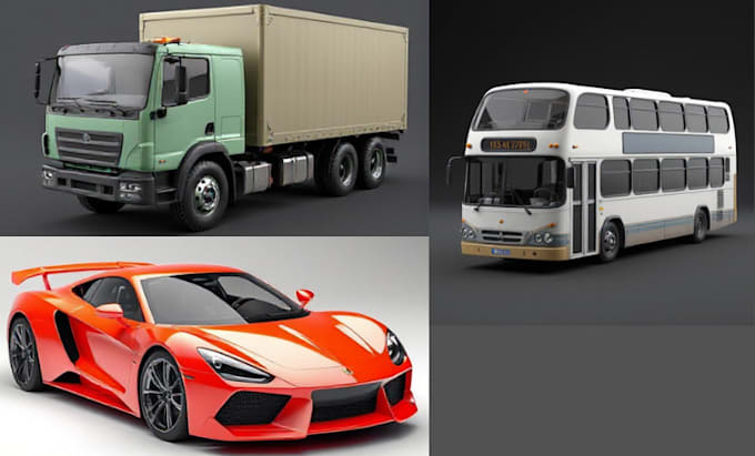 Gig Preview - Create 3d car modeling 3d truck modeling automotive vehicle aerospace blender