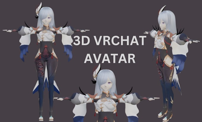 Gig Preview - Create 3d vrchat avatar, 3d furry avatar model, 3d vtuber model, nsfw 3d model