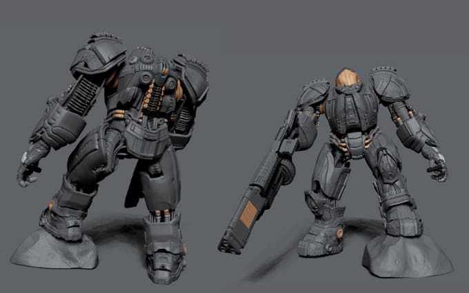 Gig Preview - Do 3d realistic model for printing, stl 3d characters, war game 3d print models