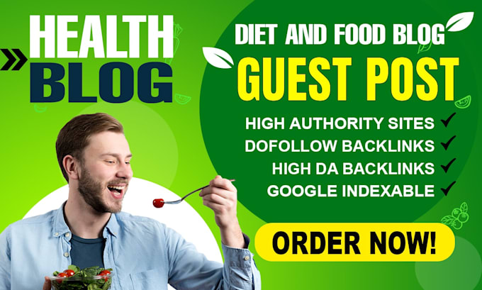 Gig Preview - Boost health websites with organic SEO backlinks