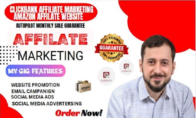 Gig Preview - Clickbank, shopify sales, amazon website affiliate marketing, sales funnel