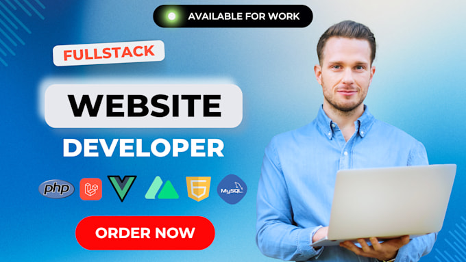 Gig Preview - Develop a professional full stack custom website