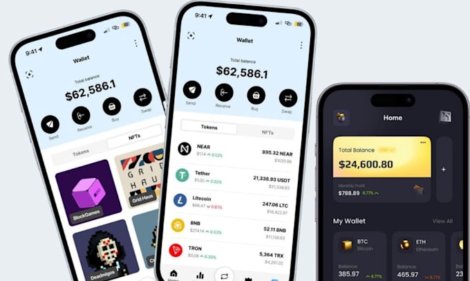 Bestseller - develop crypto wallet app, erc20,bep20,sol token wallet app, and crypto exchange