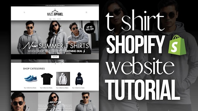 Bestseller - make shopify clothing store or shopify fashion store website