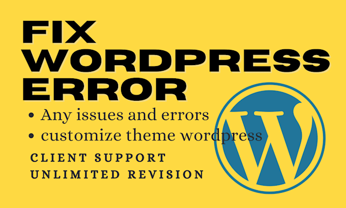 Gig Preview - Fix wordpress critical error and issues or wp website customization