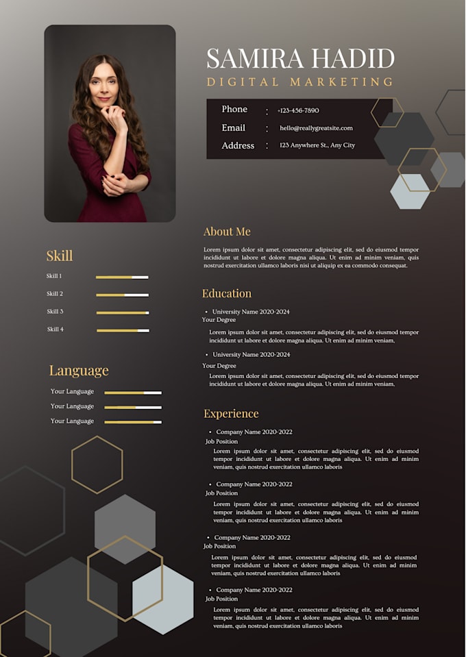 Gig Preview - Design professional resume design to land your dream job