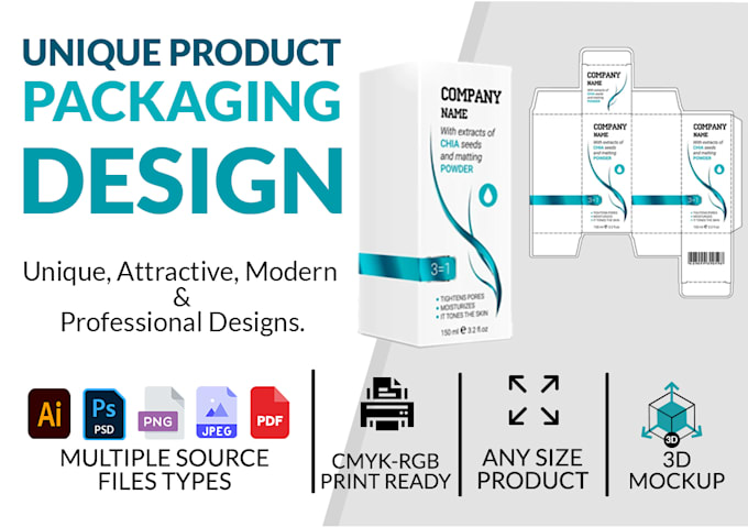 Bestseller - design modern and unique product packaging box