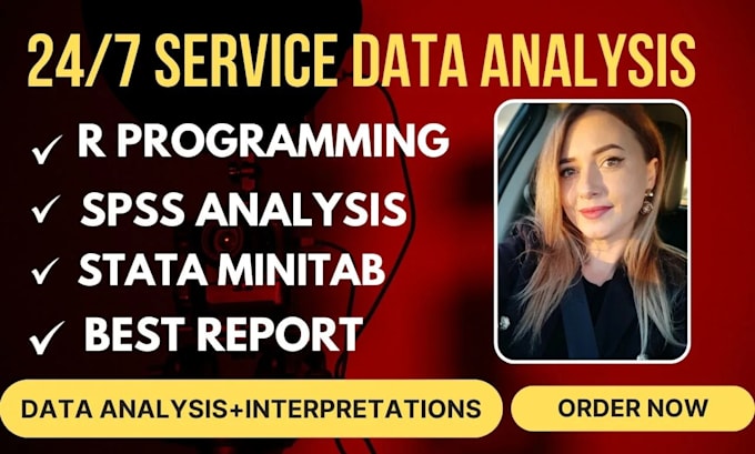 Gig Preview - Do advance statistical data analysis using spss, r studio and excel