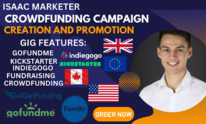 Bestseller - do crowdfunding campaign creation gofundme crowdfunding promotion