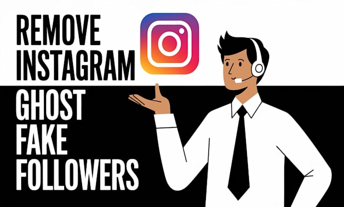 Gig Preview - Identify and remove instagram fake bots and ghost followers