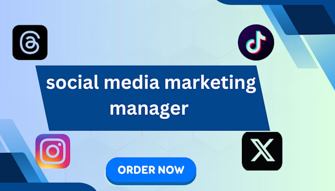 Gig Preview - Be your social media marketing manager and content creator