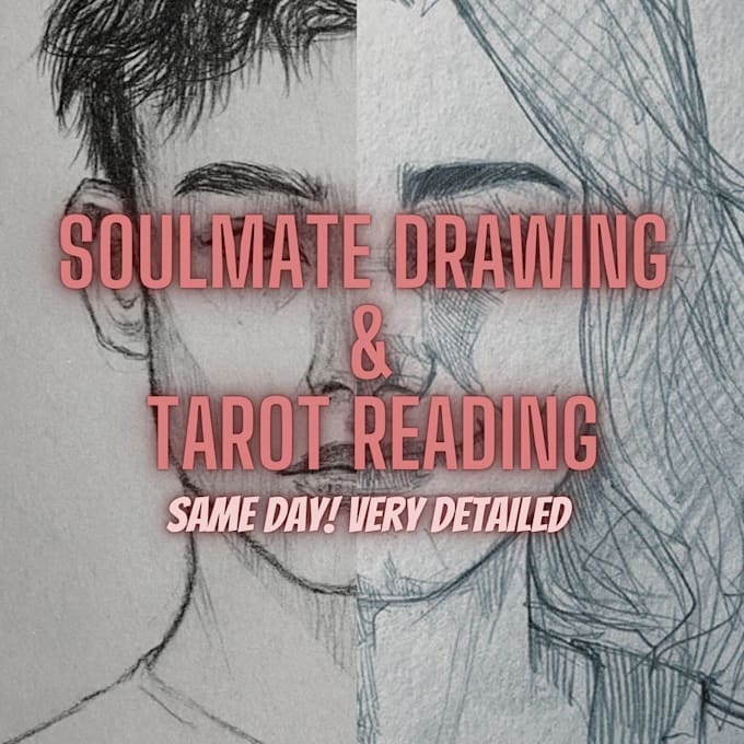 Gig Preview - Draw my soulmate tarot reading and soulmate drawing, same day fast delivery