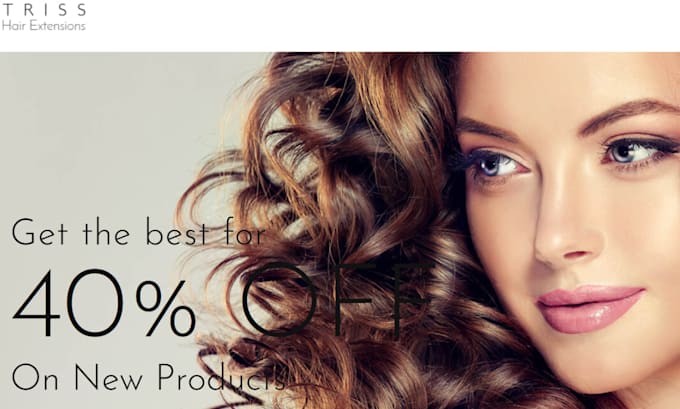 Gig Preview - Shopify dropshipping beauty store, spa, salon, hair extension cosmetic website