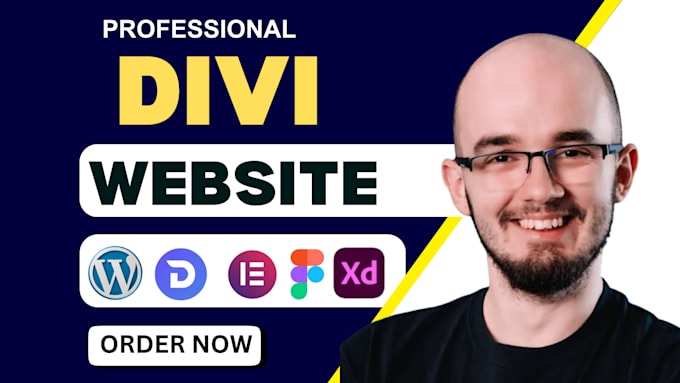 Gig Preview - Design custom responsive divi wordpress website with divi, divi theme, elementor