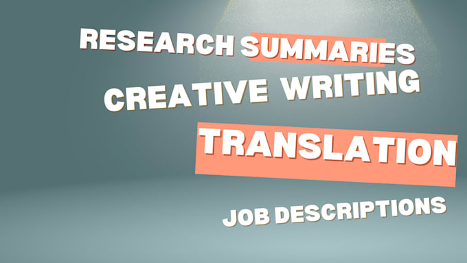 Bestseller - do expert writing, translation, and research summaries for your needs