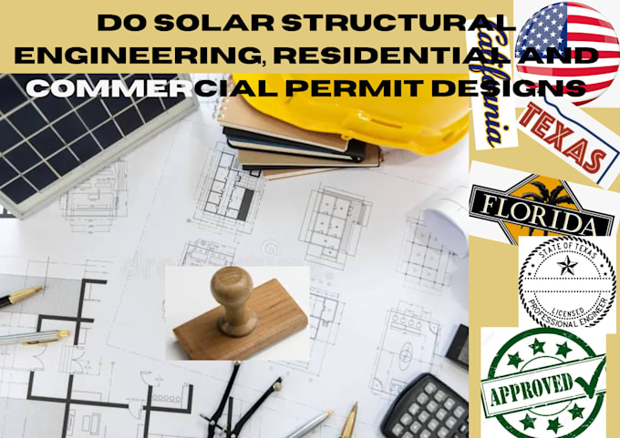 Gig Preview - Do solar structural engineering, residential and commercial permit designs