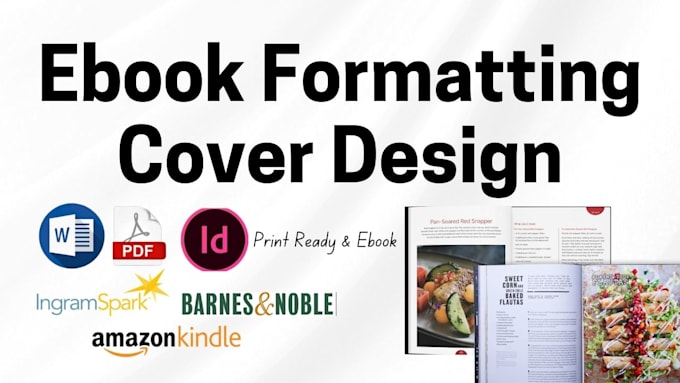 Gig Preview - Expert book formatting interior layout ebook PDF design amazon kindle cover kdp