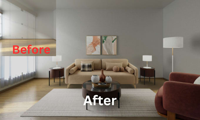 Gig Preview - Transform your home with real estate virtual staging virtual renovation