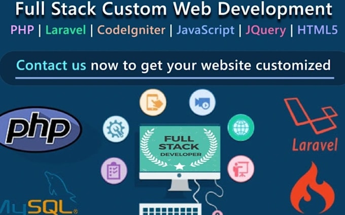 Gig Preview - Be full stack web developer react nextjs laravel php developer react