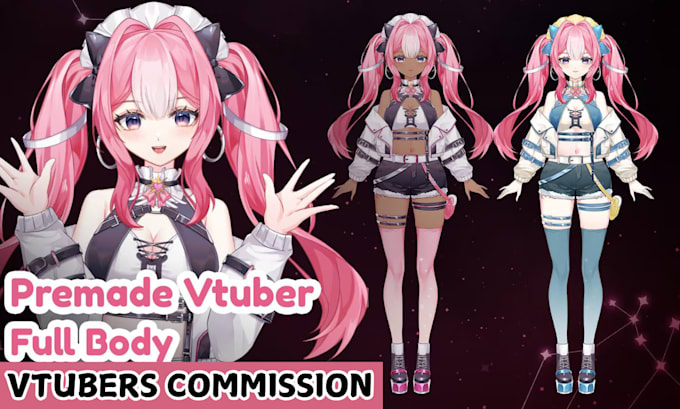 Bestseller - draw and rig anime live2d vtuber 2d vtuber model 2d vtuber rigging