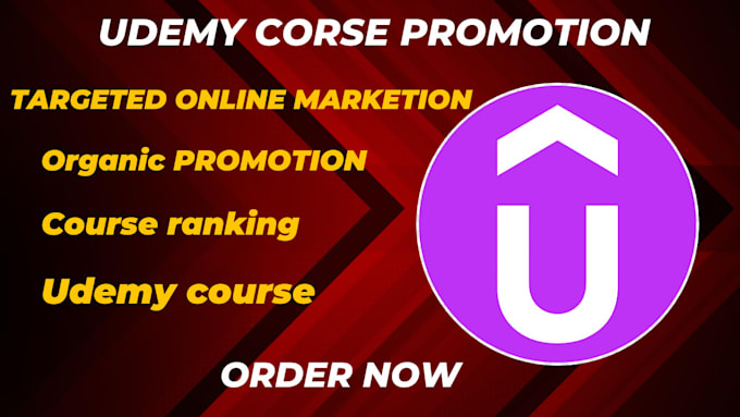 Gig Preview - Promote your udemy course and online course marketing, udemy course promotion