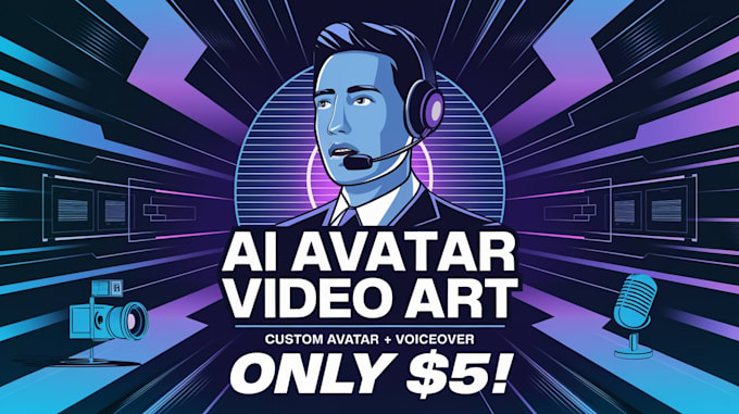 Gig Preview - Create ai avatar video creation with engaging script  voiceover